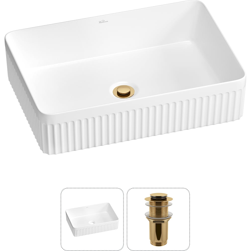 Изображение товара Акционный набор Wellsee 2 в Festive Fox 2.0 накладная раковина 50x35 см