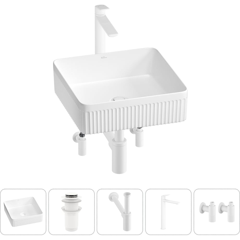 Изображение товара Акционный набор Wellsee 5 в Festive Fox 2.0 накладная раковина 40x40 см 20213513R