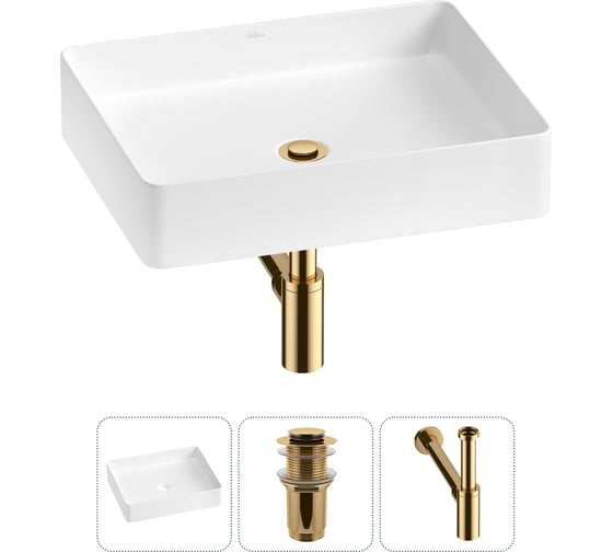 Изображение товара Акционный набор Wellsee 3 в FreeDom 2.0 накладная раковина 51x40 см 20214509R