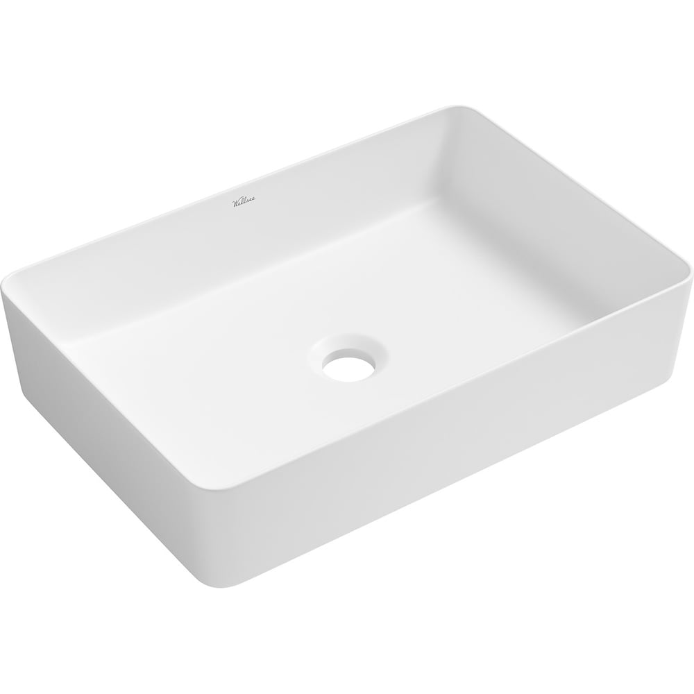 Изображение товара Акционная накладная раковина Wellsee 3 в FreeDom 2.0 матовая белая 50x34 см