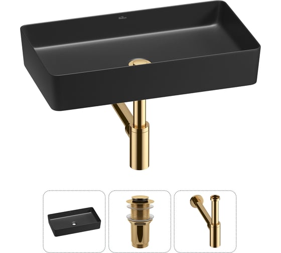 Изображение товара Акционный набор Wellsee 3 в FreeDom 2.0 накладная раковина 60x34 см 20214572R