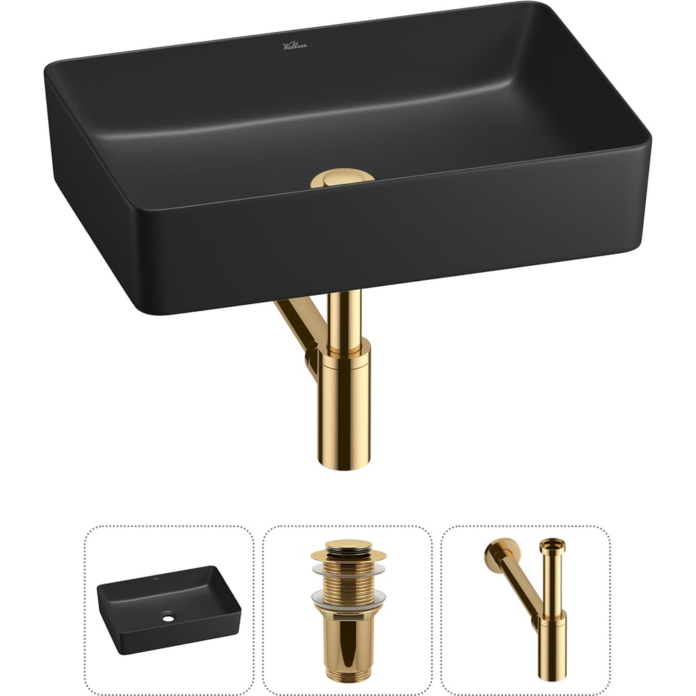 Изображение товара Акционный набор Wellsee 3 в FreeDom 2.0 накладная раковина 50x34 см 20214476R