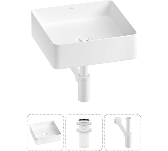 Изображение товара Акционный набор Wellsee 3 в FreeDom 2.0 накладная раковина 36x36 см 20214398R