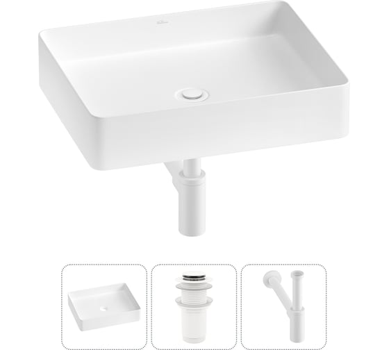 Изображение товара Акционный набор Wellsee 3 в FreeDom 2.0 накладная раковина 51x40 см 20214510R