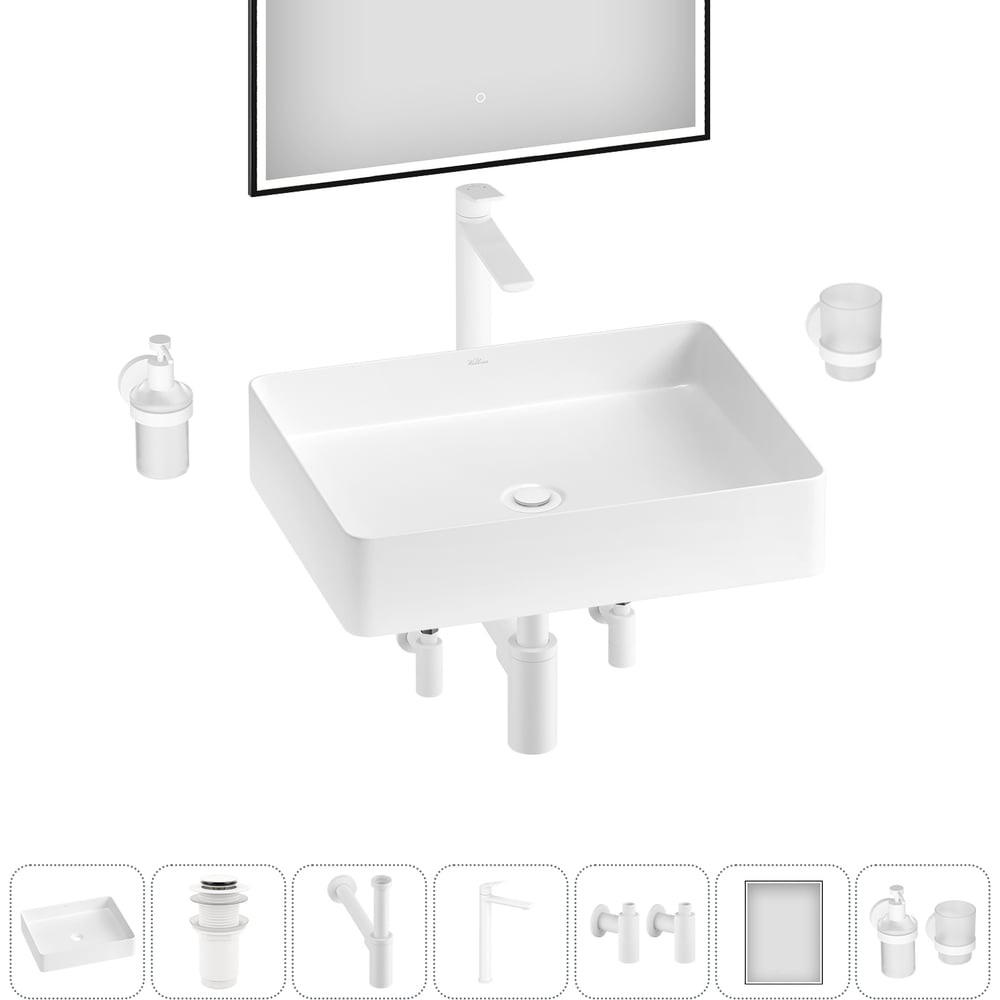 Изображение товара Акционный набор Wellsee 7 в FreeDom 2.0 раковина комплект мебель