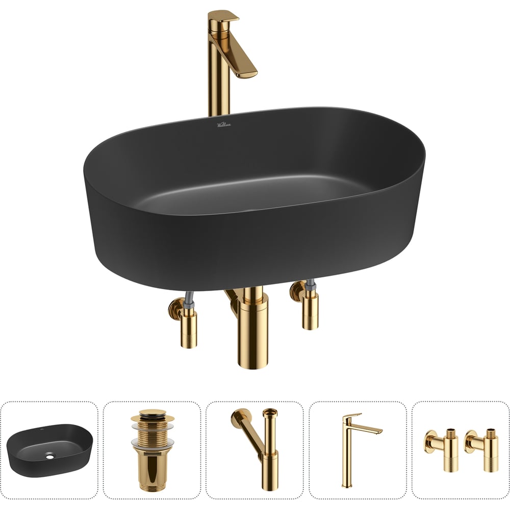 Изображение товара Набор Wellsee 5 в 1 Saint-Germain накладная раковина 56x37 см 20215014R