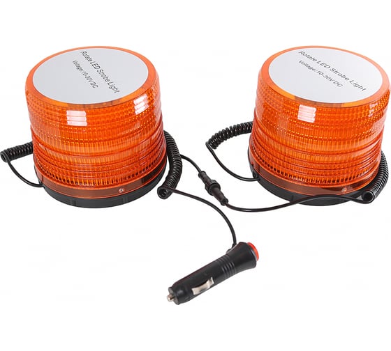 Изображение товара Маяк светодный Крал 10-30V, желтый, строб. 115х130, двойной 1873