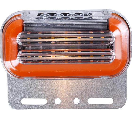 Изображение товара Указатель габаритов Крал желтый с подсветкой, на кронштейне 24 Вольта (10 шт.) 4184