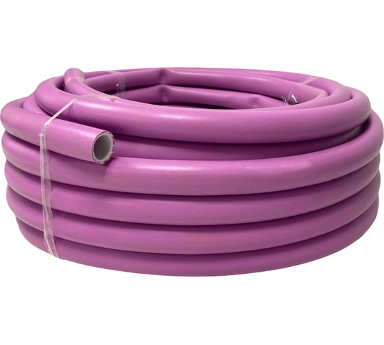 Изображение товара Шланг поливочный ООО "КОМЕД" 1", 20 м, фиолетовый с красной полосой, TPE, Дивный сад К0060