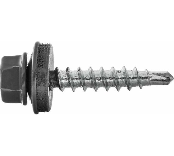 Изображение товара Саморез кровельный ООО ПКФ Сварком 4,8x51 RAL 7024 (т. серый) (уп/60шт.) k00000476