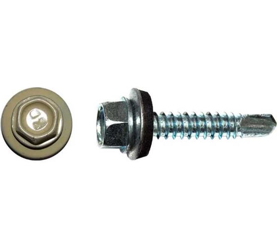 Изображение товара Саморез кровельный ООО ПКФ Сварком 5,5x19 RAL 1014 (слон. кость) (уп/70шт.) k00015735