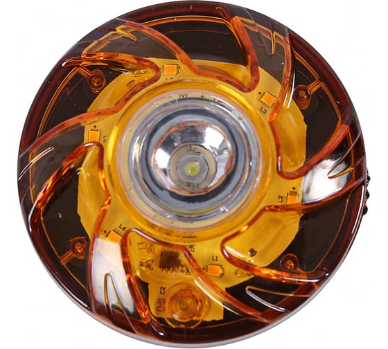 Изображение товара Маяк фонарик Крал на батарейке, желтый, 8 положение 4213