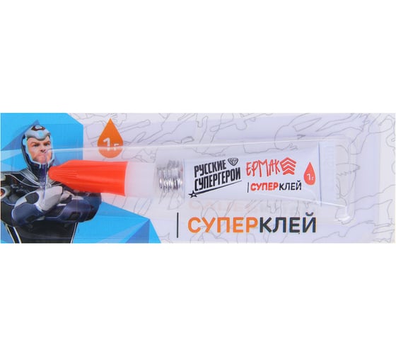 Изображение товара Супер клей ЕРМАК 1 г, на блистере, 469-003