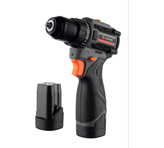 Изображение товара Бесщеточная аккумуляторная дрель-шуруповерт Anycons 55Нм, 16В, 2 акб, AC-D0552