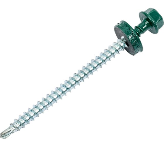 Изображение товара Саморез кровельный ООО ПКФ Сварком 4,8x70 RAL 6005 (зеленый) (уп/50шт.) k00006990