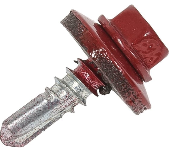 Изображение товара Саморез кровельный ООО ПКФ Сварком 5,5x19 RAL 3003 (рубиново-красный) (уп/70шт.) k00003946