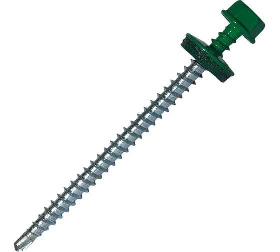 Изображение товара Саморез кровельный ООО ПКФ Сварком 4,8x70 RAL 6029 (зеленая мята) (уп/70шт.) k00012544