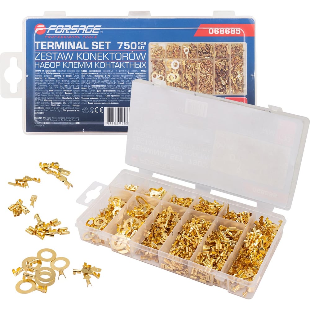 Изображение товара Набор клемм контактных Forsage 750 штук F-068685(65418)