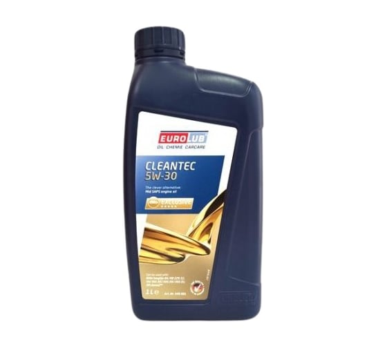 Изображение товара Моторное синтетическое масло EUROLUB CLEANTEC 5W30 SN/CF ACEA C2/C3, 1л 349001