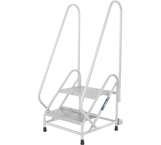 Изображение товара Передвижная монтажная подставка MEGAL (тип 2) 2 ступени с двумя поручнями 051202