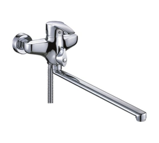 Изображение товара Универсальный смеситель Potato с плоским прямым изливом с переключателем душа P2208