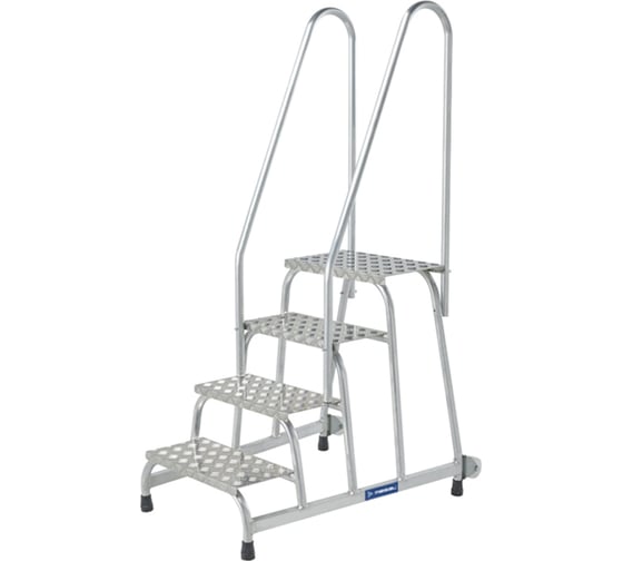 Изображение товара Передвижная монтажная подставка MEGAL (тип 1) 4 ступени с двумя поручнями 050704