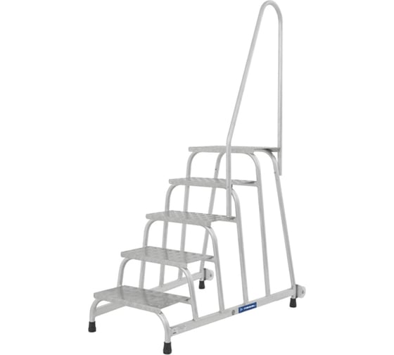 Изображение товара Передвижная монтажная подставка MEGAL (тип 1) 5 ступеней с одним поручнем 050605