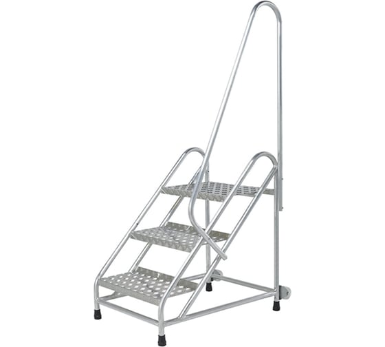 Изображение товара Передвижная монтажная подставка MEGAL (тип 2) 3 ступени с одним поручнем 051103