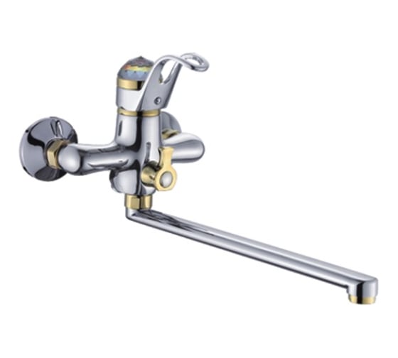 Изображение товара Универсальный смеситель Potato с прямым плоским изливом и переключателем для душа P22206