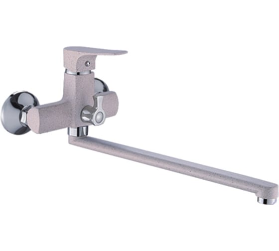 Изображение товара Универсальный смеситель Potato с прямым плоским изливом и переключателем для душа P22222-17