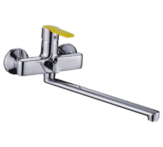 Изображение товара Универсальный смеситель Potato с плоским прямым изливом и переключателем для душа P22238-10