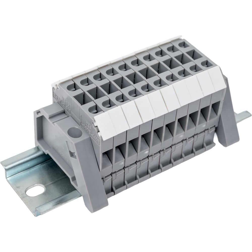 Изображение товара Блок наборных зажимов СПб УПП-5 БЗН27-2,5М25-10 375 серый