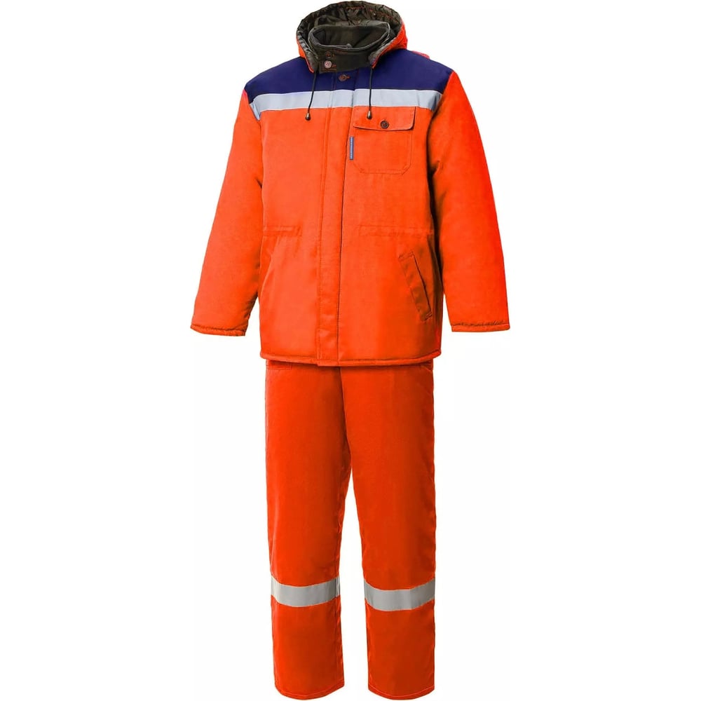 Утепленный костюм СОЮЗСПЕЦОДЕЖДА, цвет темно-синий/оранжевый, размер 52-54 2000000124452 КОММУНАЛЬЩИК НЬЮ - фото 1