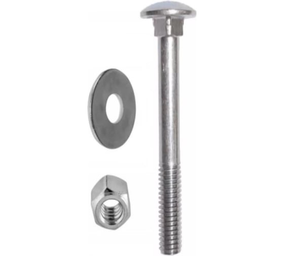 Изображение товара Мебельный болт НАКРЕПКО с гайкой и шайбой 6х70 50 шт. 109306