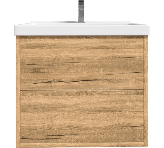 Изображение товара Тумба без раковины RUVANN RINNI 60 в ванную подвесная Дуб вотан Т.RINNI.ДВ-60П