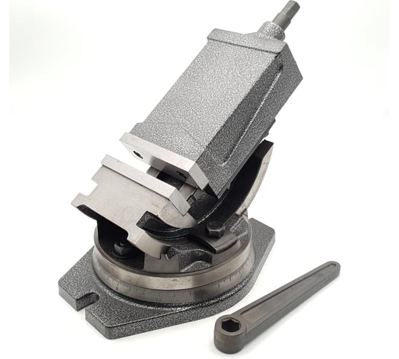 Изображение товара Поворотные наклонные тиски ТЕХНОРЕАЛ QHK125, 125 мм МА320302020