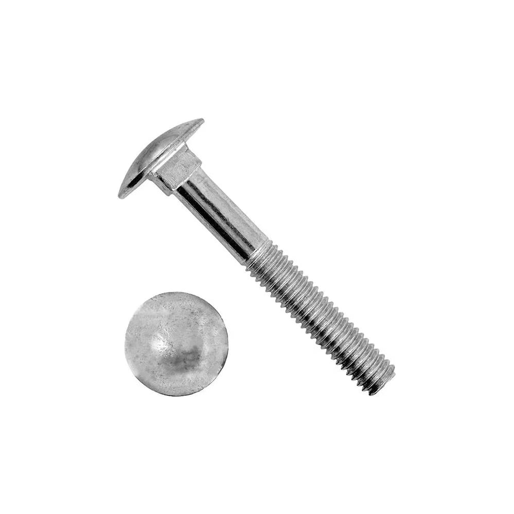 Изображение товара Болт мебельный DIN603 М8x30 мм нержавеющая сталь А2 25 шт