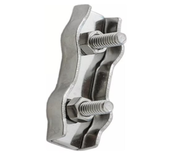 Изображение товара Зажим троса оцинк НАКРЕПКО DUBLEX 6 мм 50 шт. 119805