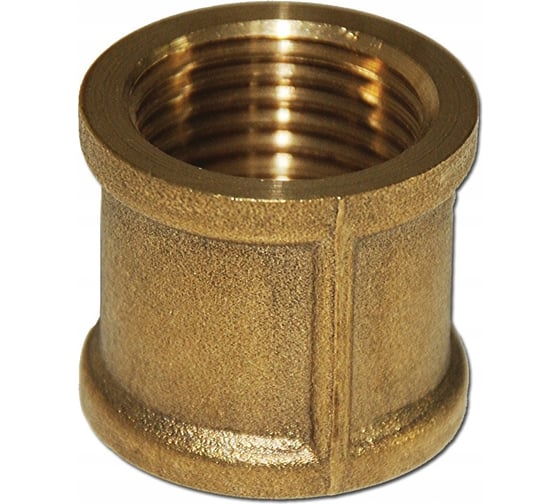 Изображение товара Муфта латунная, никелированная переходная Millennium 1/2" х 3/8" с внутренней/внутренней резьбой XMFF1238