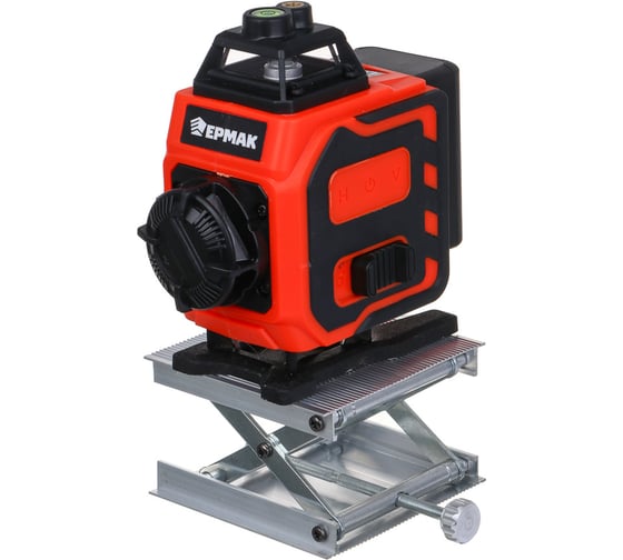 Изображение товара Уровень лазерный 16 лучей (4D),2АКБ+ЗУ,экран зарядки, пульт,кронтшейн,платформа, сумка чехол ЕРМАК 916-405