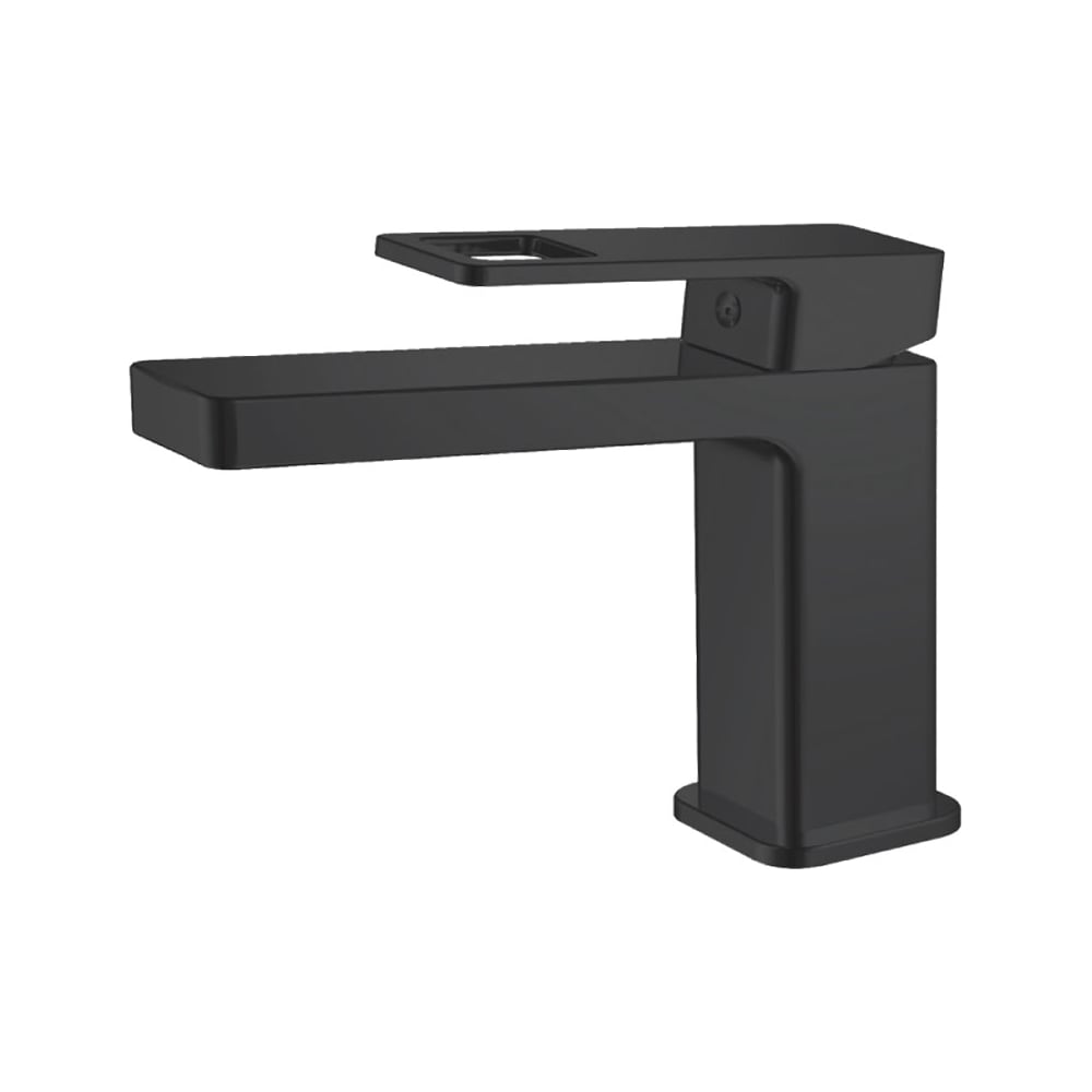 Изображение товара Смеситель для раковины Valfex Arcadia Black, латунь, матовое покрытие, 124 мм излив