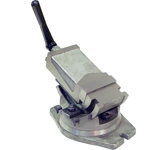 Изображение товара Станочные тиски CNIC глобусные 100мм поворотные, ход 80мм, шкала-град., закр.винт Q41QHK100 28554