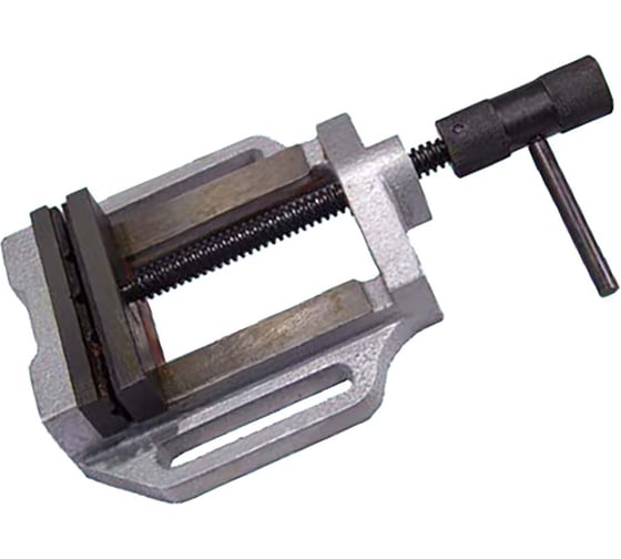 Изображение товара Станочные тиски CNIC для сверлильных станков 150мм неповоротные ход 125мм, паз 18х135мм 60023