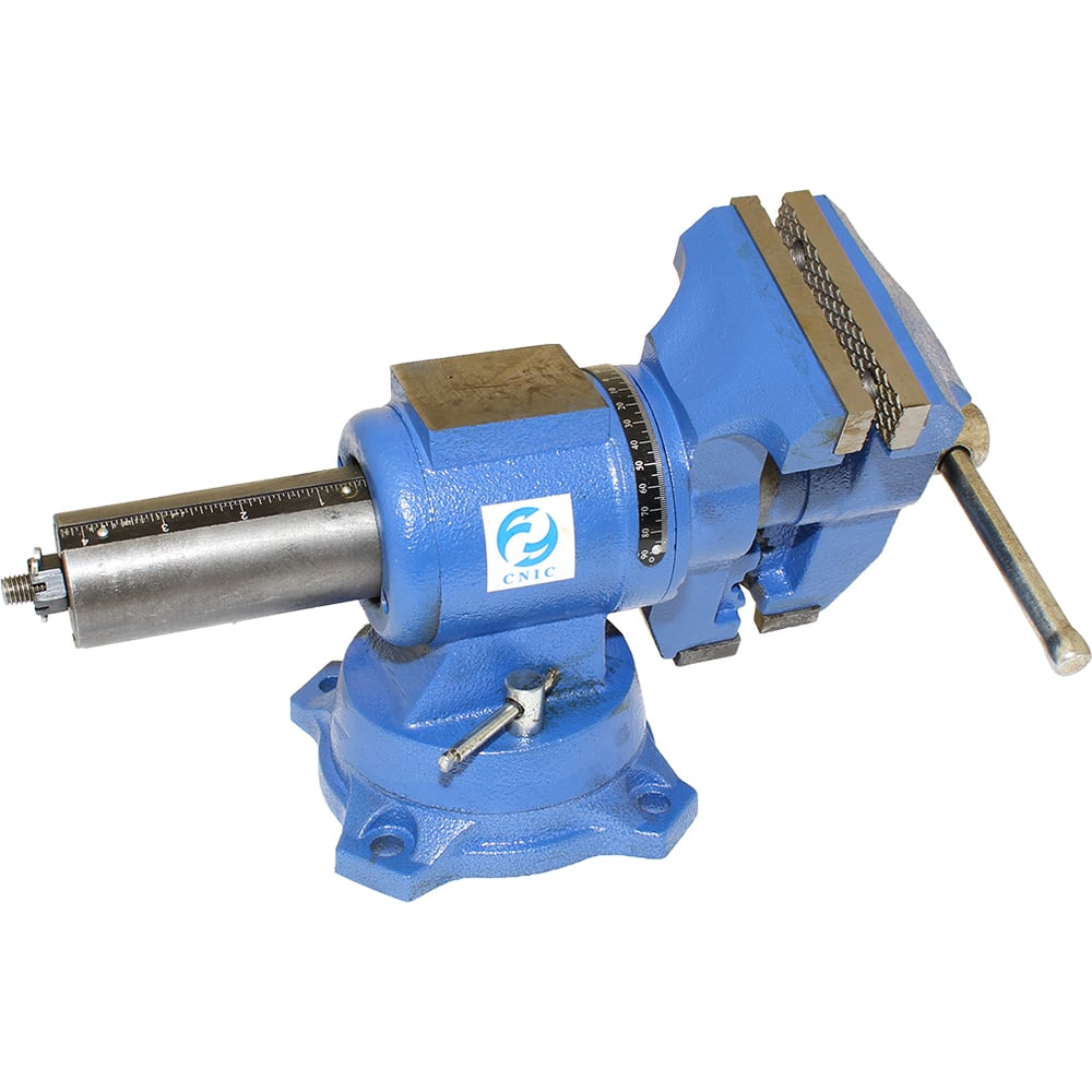 Изображение товара Слесарные тиски CNIC 100 мм 4дюйм поворотные в двух плоскостях с наковальней облегченные LTD0004L 35143