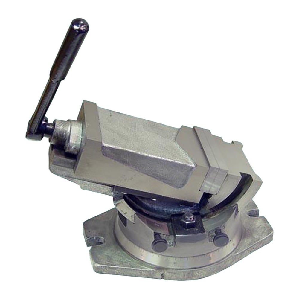 Изображение товара Глобусные станочные тиски CNIC 125мм с поворотом и шкалой-градусником