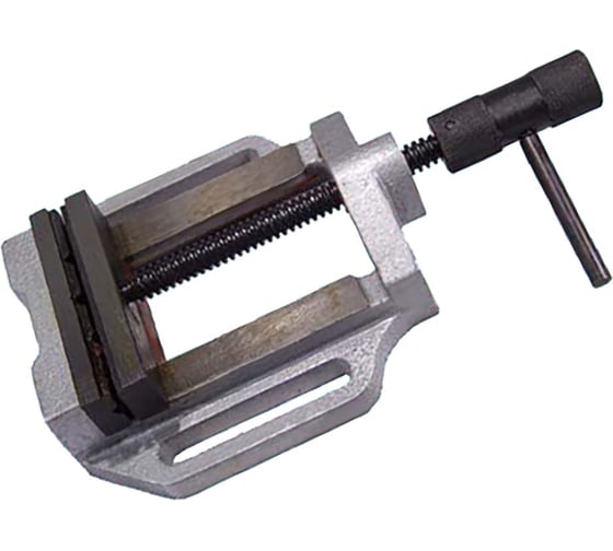 Изображение товара Станочные тиски CNIC для сверлильных станков 125мм неповоротные ход 100мм, паз 17х92мм 60022