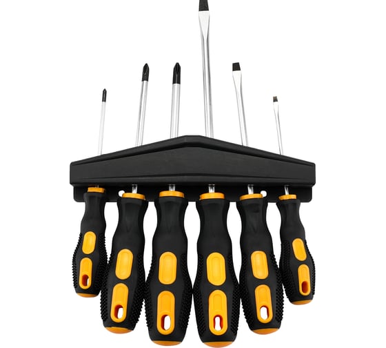 Изображение товара Набор отверток с эргономичными рукоятками DEKO DKSS06 (6 предметов) 085-1081