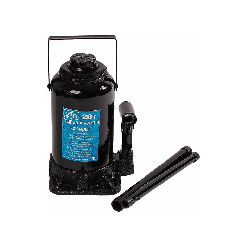 Изображение товара Домкрат Крал 20 тонн 1140 гидравлический бутылочный для грузов и автосервисов