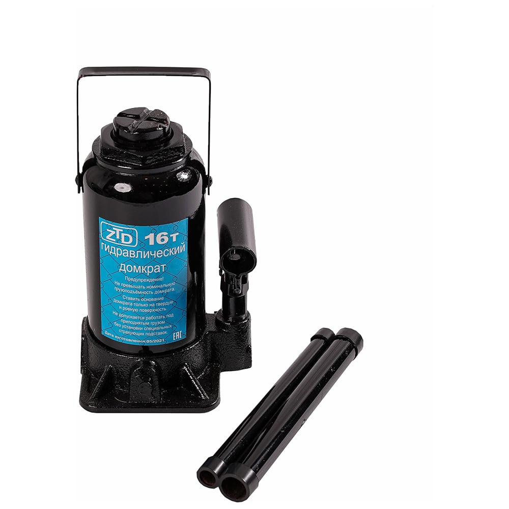 Изображение товара Домкрат Крал 16 тонн 1656 гидравлический бутылочный для авто и бытовых работ