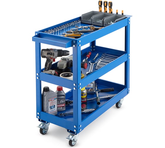 Изображение товара Тележка инструментальная СТЕЛЛА-ТЕХНИК 3-х ярусная ТПИ-3